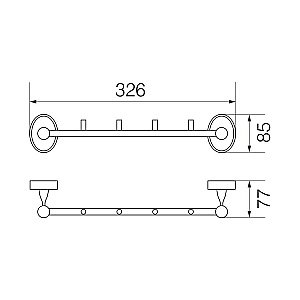 Крючок Veragio Bonjour VR.BNR-7834.BR купить в интернет-магазине сантехники Sanbest
