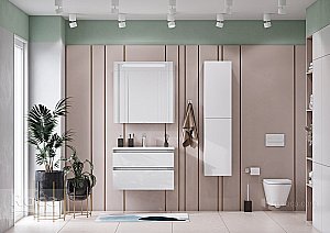 Зеркальный шкаф Roca Victoria Nord ZRU9000033 80 белый глянец купить в интернет-магазине сантехники Sanbest