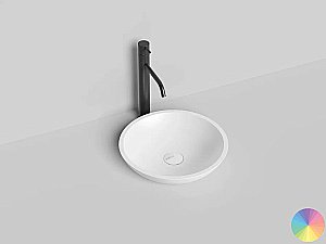 Раковина накладная Salini CALLISTA 05 1101105GF 37 из искусственного камня S-Sense, глянцевая, цвет по RAL полностью купить в интернет-магазине Sanbest