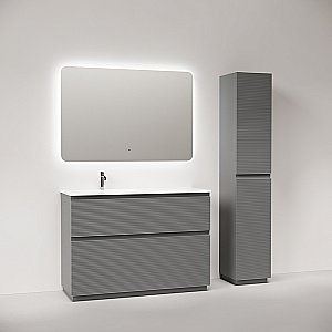 Тумба с раковиной Sancos Folk Floor FL120FLES/FL120FRES Ergraut soft для ванной в интернет-магазине Sanbest