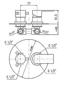 Смеситель для душа Rav-Slezak VLTAVA VT486KCMATZ купить в интернет-магазине сантехники Sanbest