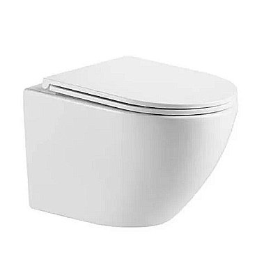 Унитаз подвесной WeltWasser AMBERG 350+MERZBACH 043 XL GL-WT+AMBERG RD-BL белый/кнопка черная матовая, безободковый, с крышкой микролифт, с инсталляцией, слив торнадо купить в интернет-магазине Sanbest