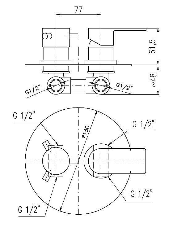 Смеситель для душа Rav-Slezak VLTAVA VT486KCMATZ купить в интернет-магазине сантехники Sanbest