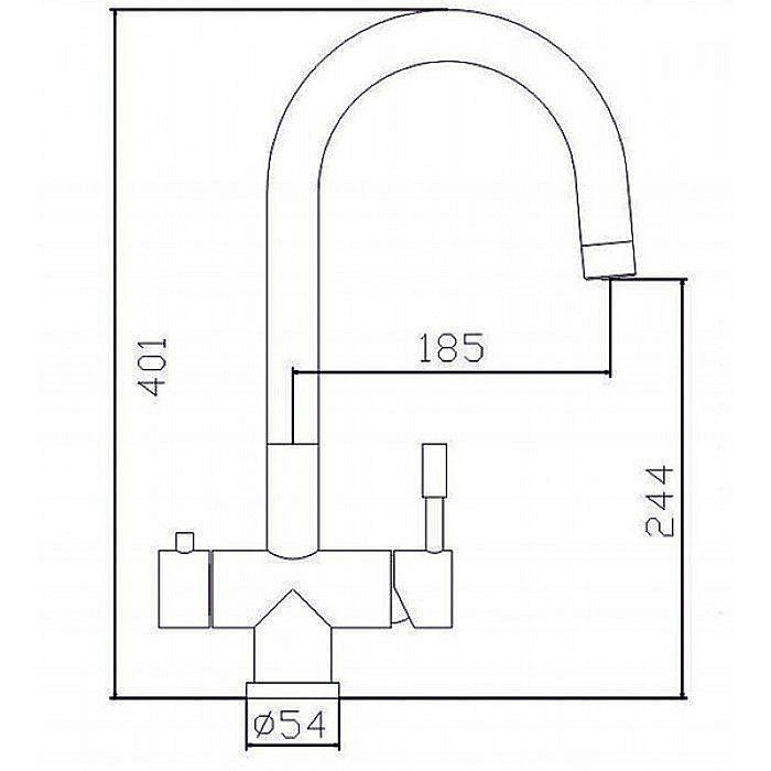 Смеситель для кухни Zorg Inox SZR-1339 F-A Сталь купить в интернет-магазине сантехники Sanbest