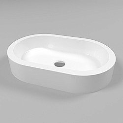 Раковина накладная WhiteCross MALACHITE A 55 0721.055035.100 белая купить в интернет-магазине Sanbest