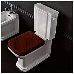 Унитаз напольный Kerasan Waldorf 4117 с бачком 4179 Белый/ручка хром купить в интернет-магазине Sanbest