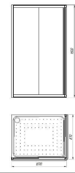 Душевой уголок Радомир Дрим 90х110 стекло матовое/профиль белый купить в интернет-магазине Sanbest