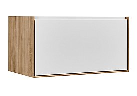 Тумба под раковину Акватон Либерти 1A279901LYC70 90 дуб эльвезия/белый глянец купить в интернет-магазине сантехники Sanbest