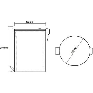 Ведро для мусора Bemeta Coral 158315010 медное золото купить в интернет-магазине сантехники Sanbest