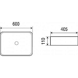 Накладная раковина WeltWasser WW ELBACH 2174 60 белая купить в интернет-магазине Sanbest