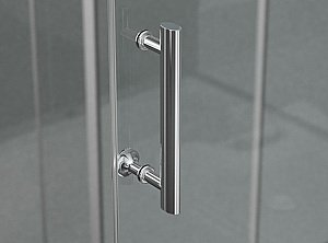 Душевой уголок Ambassador Kingston 14011103 100x100 стекло прозрачное/профиль хром купить в интернет-магазине Sanbest