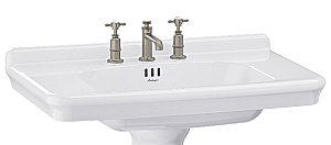 Консоль с раковиной Burlington Guild 85 с 3-мя отверстиями, хром для ванной в интернет-магазине сантехники Sanbest