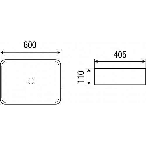 Накладная раковина WeltWasser WW ELBACH 2174 60 белая купить в интернет-магазине Sanbest