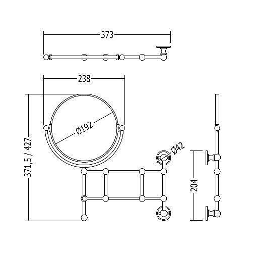 Косметическое зеркало DEVON&DEVON First Class купить в интернет-магазине сантехники Sanbest