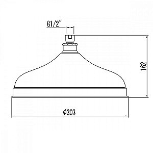 Верхний душ Lemark LM9830C купить в интернет-магазине сантехники Sanbest