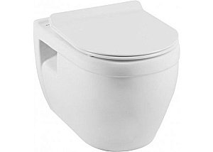 Подвесной унитаз Aquanet Rimless Glide-W CL-11042 с крышкой микролифт, безободковый купить в интернет-магазине Sanbest