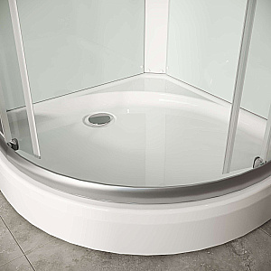 Душевая кабина Niagara Light L90/17 90х90 стекло прозрачное/профиль матовый хром купить в интернет-магазине Sanbest