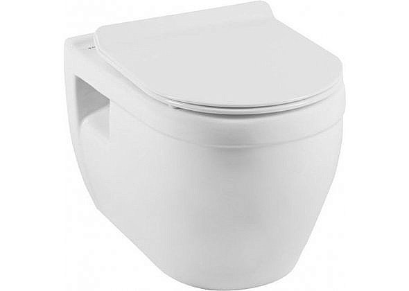 Подвесной унитаз Aquanet Rimless Glide-W CL-11042 с крышкой микролифт, безободковый купить в интернет-магазине Sanbest