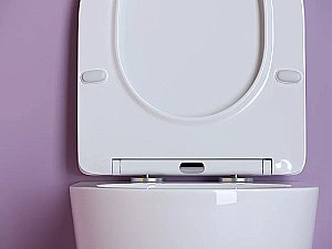 Унитаз подвесной Ceramica Nova Uno CN11001 белый, безободковый, с крышкой микролифт купить в интернет-магазине Sanbest