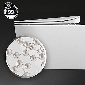 Унитаз подвесной с функцией биде Creavit Free FE322-00BM00E-0000 базальт матовый, безободковый купить в интернет-магазине Sanbest