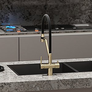 Смеситель для кухни Sancos Dora SC4003BG брашированное золото купить в интернет-магазине сантехники Sanbest