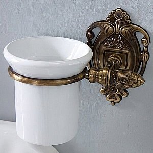 Стакан Art&Max Impero AM-1230 бронза купить в интернет-магазине сантехники Sanbest