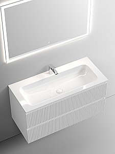 Тумба с раковиной Sancos SNOB T SNT100W 100 Bianco для ванной в интернет-магазине Sanbest