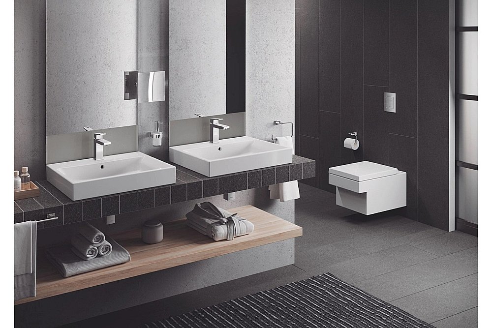 Раковина накладная Grohe Cube Ceramic 60 3947700H белая купить в интернет-магазине Sanbest