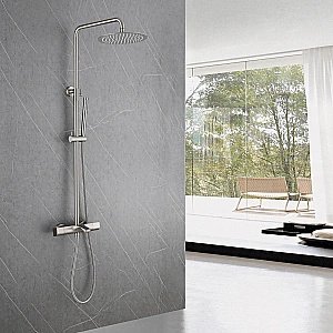 Душевая система ABBER Thermostat AF8516SPL сатин купить в интернет-магазине сантехники Sanbest