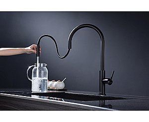 Смеситель для кухни Paulmark Senso Se215180-AN антрацит купить в интернет-магазине сантехники Sanbest