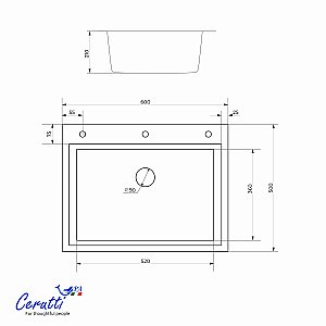 Кухонная мойка CeruttiSpa GLORIA60 nano embo CT11257 матовый хром купить в интернет-магазине сантехники Sanbest