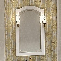 Зеркало Опадирис Лоренцо 60 белый матовый в ванную от интернет-магазине сантехники Sanbest