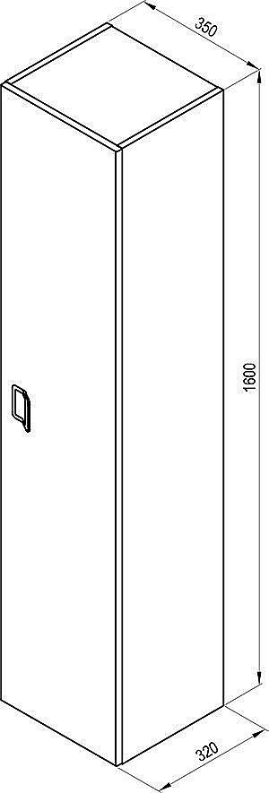 Шкаф подвесной Ravak COMFORT X000001383 35 белый для ванной в интернет-магазине сантехники Sanbest