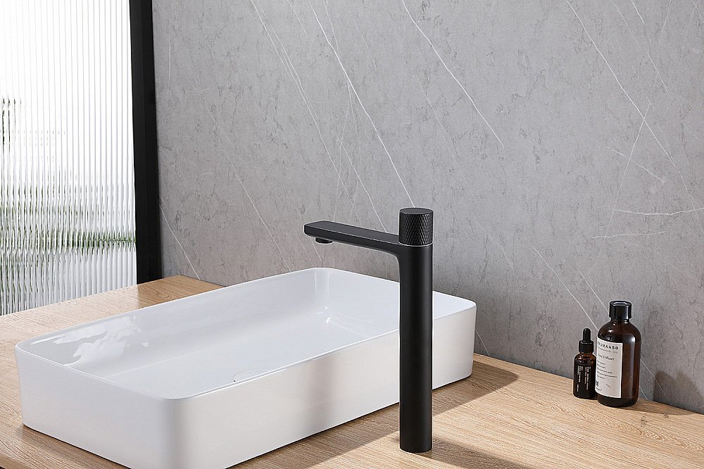 Смеситель для раковины Abber Rund AF8711B черный матовый купить в интернет-магазине сантехники Sanbest