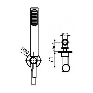 Душевой гарнитур Webert Shower Set AC0982345 никель купить в интернет-магазине сантехники Sanbest