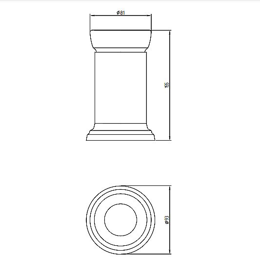 Стакан настольный Migliore Fortuna белая керамика/золото купить в интернет-магазине сантехники Sanbest