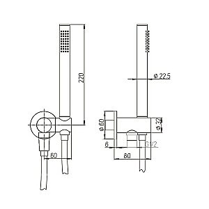 Душевая система PAINI Cox 78PZSET26911SH черная матовая купить в интернет-магазине сантехники Sanbest