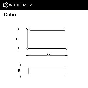 Держатель для туалетной бумаги WhiteCross Cubo CU2460GLB золото брашированное купить в интернет-магазине сантехники Sanbest