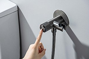 Гигиенический душ Aquatek Бетта AQ1023BGM оружейная сталь купить в интернет-магазине сантехники Sanbest