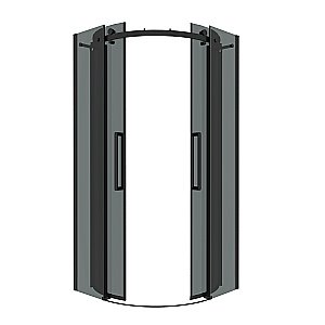 Душевой уголок Grossman Classic 301.K33.04.1010.21.10 100x100 стекло тонированное/профиль черный матовый купить в интернет-магазине Sanbest