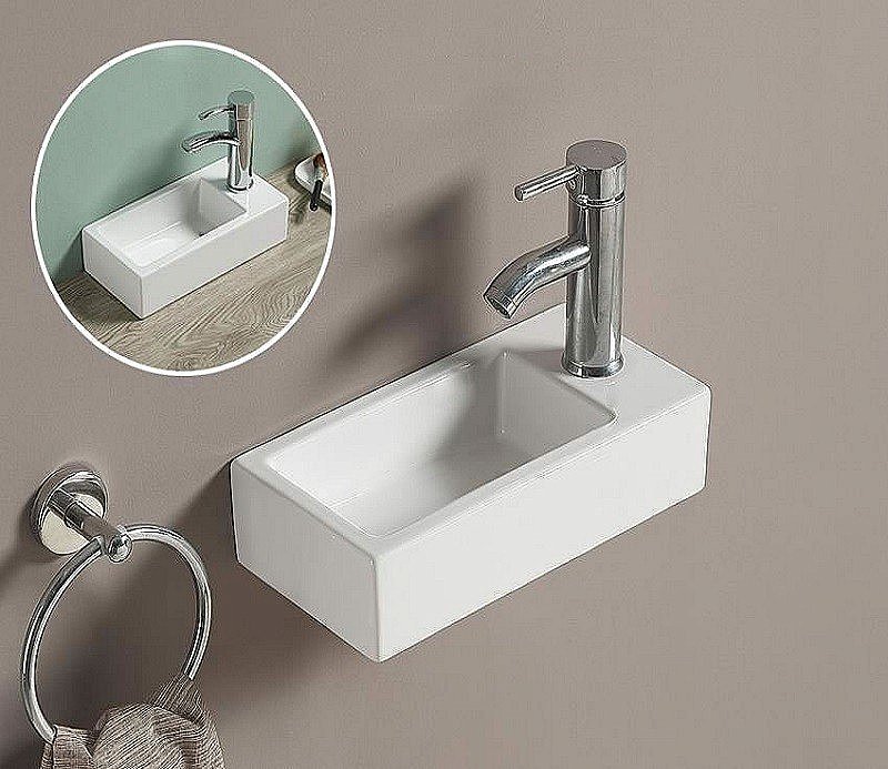 Раковина Ceramalux N 36,5 9272 белая купить в интернет-магазине Sanbest