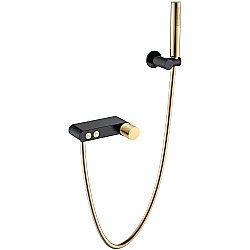 Смеситель для душа Boheme Stick 123-BG.2 черный/золото купить в интернет-магазине сантехники Sanbest