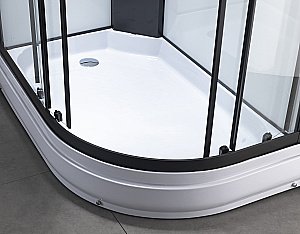 Душевая кабина с гидромассажем Taliente TA-128CB 120х80 стекло прозрачное купить в интернет-магазине Sanbest