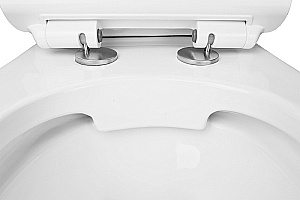 Унитаз напольный Azario Corsa AZ-2062S белый, безободковый, с бачком, с крышкой микролифт купить в интернет-магазине Sanbest