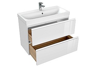 Мебель для ванной Cersanit Moduo Slim 80 белая для ванной в интернет-магазине Sanbest