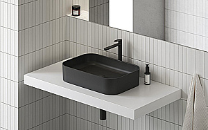 Раковина Ravak Slim R XJX0D155001 черный матовый купить в интернет-магазине Sanbest