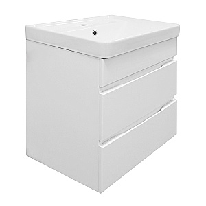 Тумба с раковиной Azario Эстима 50/2 CS00094637 белый глянцевый для ванной в интернет-магазине Sanbest