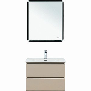 Тумба с раковиной Aquanet Вега 70 329584 бежевая для ванной в интернет-магазине Sanbest