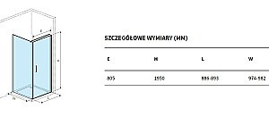 Душевой уголок Excellent Mazo 90х100 стекло прозрачное/профиль хром купить в интернет-магазине Sanbest