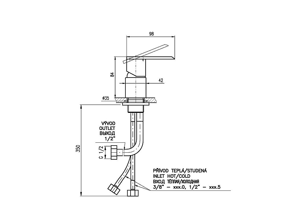 Смеситель для ванны Rav-Slezak LOIRA LR568.5 купить в интернет-магазине сантехники Sanbest